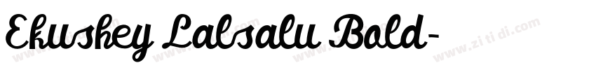Ekushey Lalsalu Bold字体转换 Ekushey Lalsalu Bold字体转换